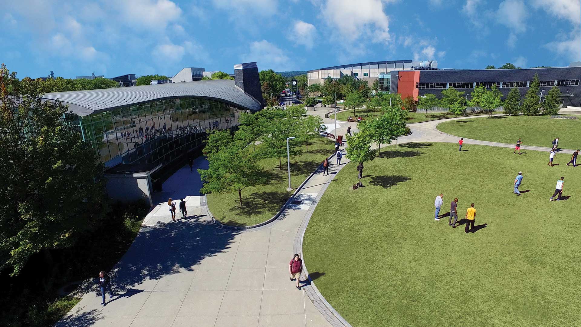 A view of our campus from above